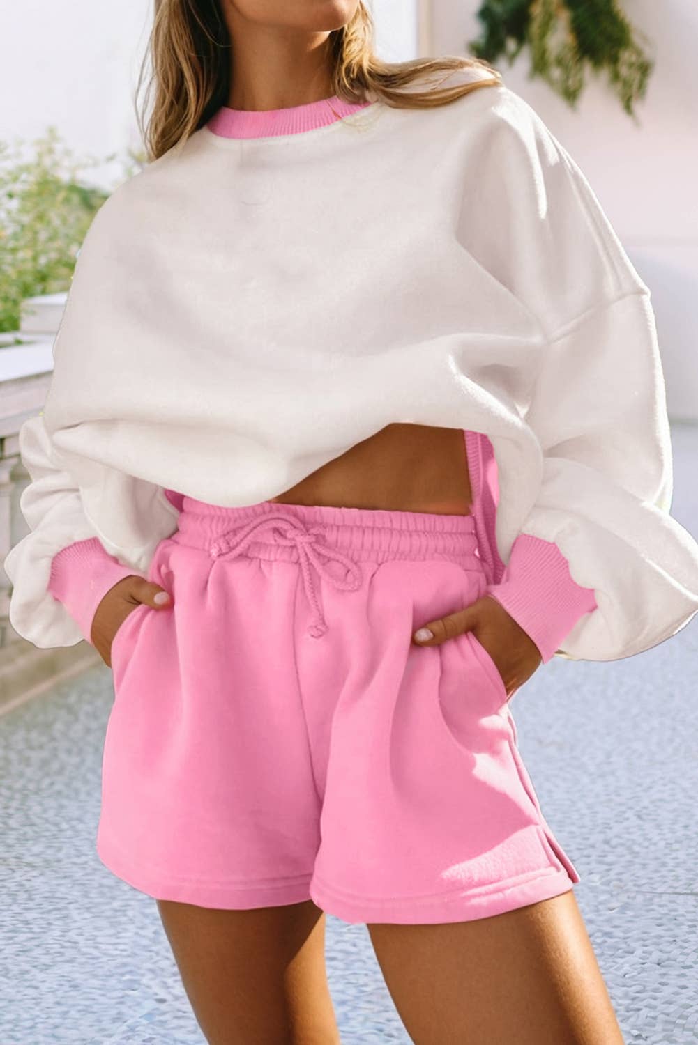 Pink Oversized Two Toned Set