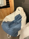 Blue boat bean bag