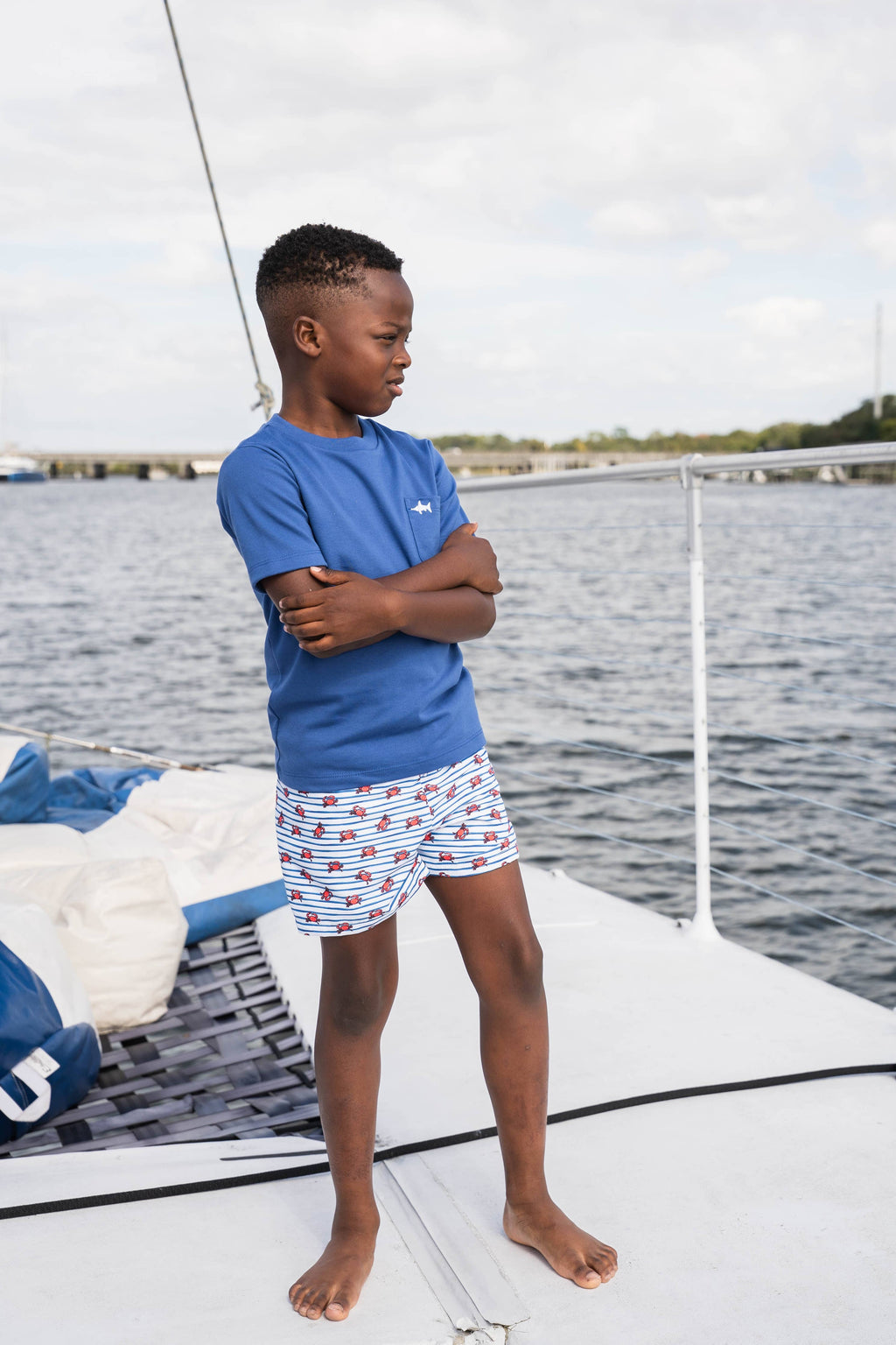 Saltwater Boy Blue Tee