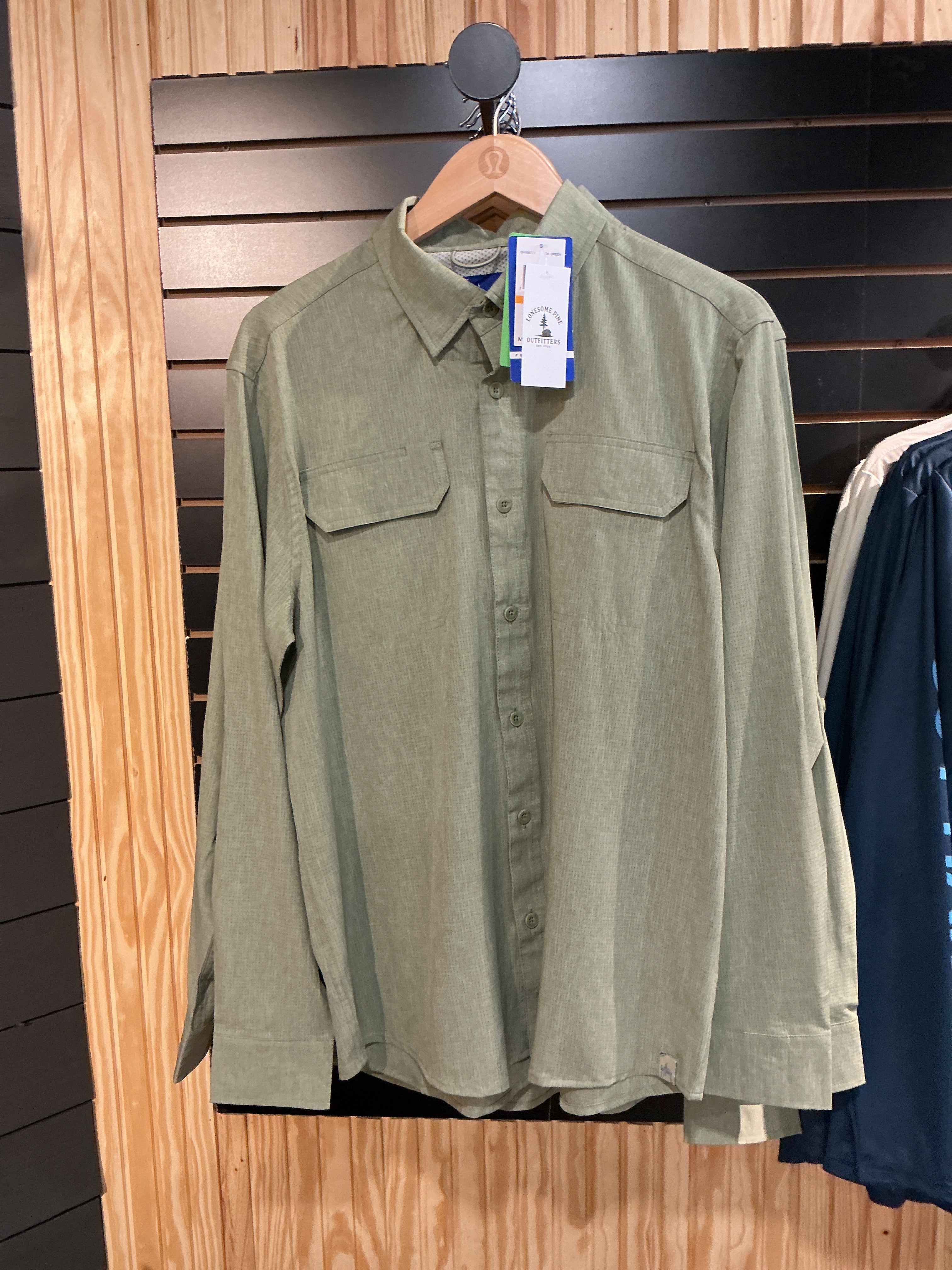 Guy harvey green button up