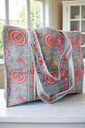 September Haze Floral Tote Bag