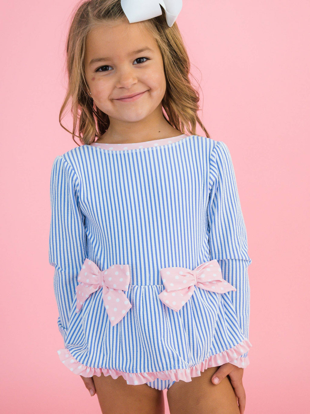 Pink and Blue Seersucker