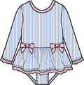 Pink and Blue Seersucker