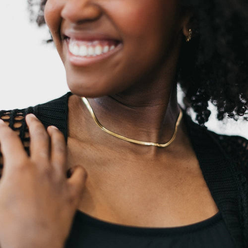 Ella Herringbone Necklace - WATERPROOF Wholesale