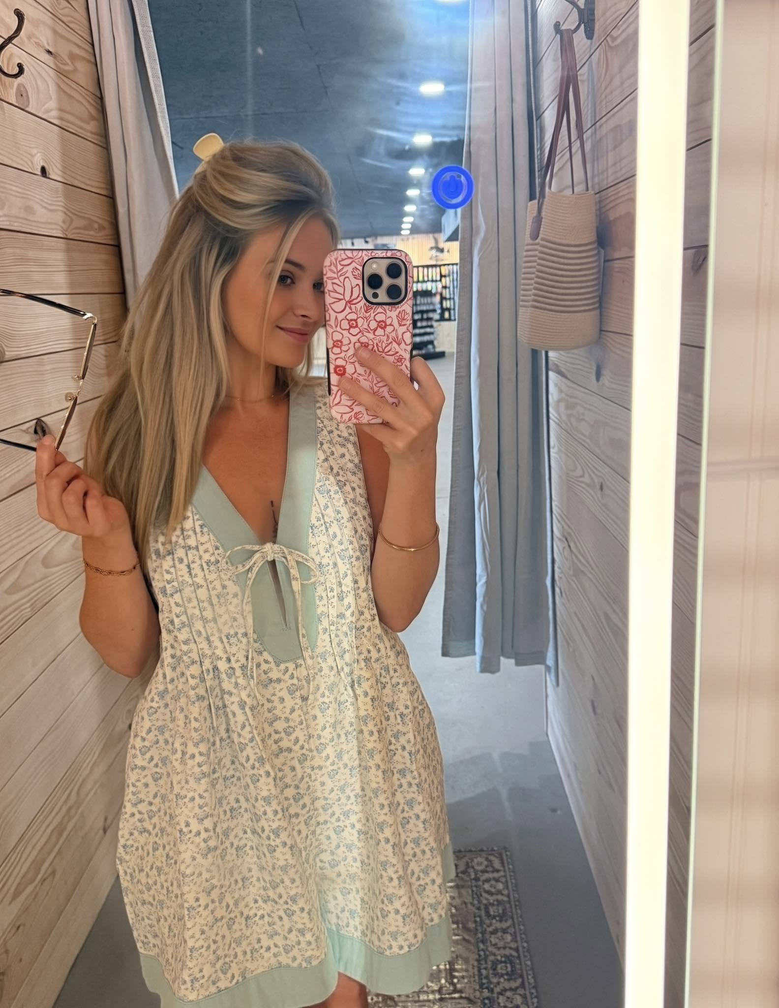 Floral Jean Romper