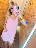 Pink Striped Romper