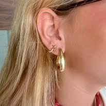 Alabama Crimson Tide 24K Gold Plated Stud Earrings