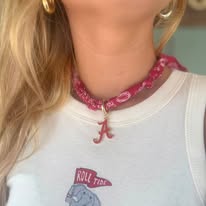 Alabama Crimson Tide Logo Bandana Scarf Necklace