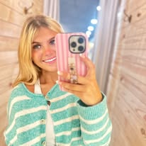 STRIPED SWEATER CARDIGAN