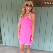 Women's Lulu Mac Athletic Dress - Aurora/Light Pink