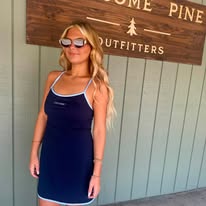 Women's Lulu Mac Athletic Dress -Navy/Light Blue