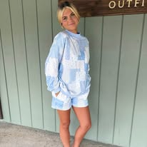 Blue Patchwork Set