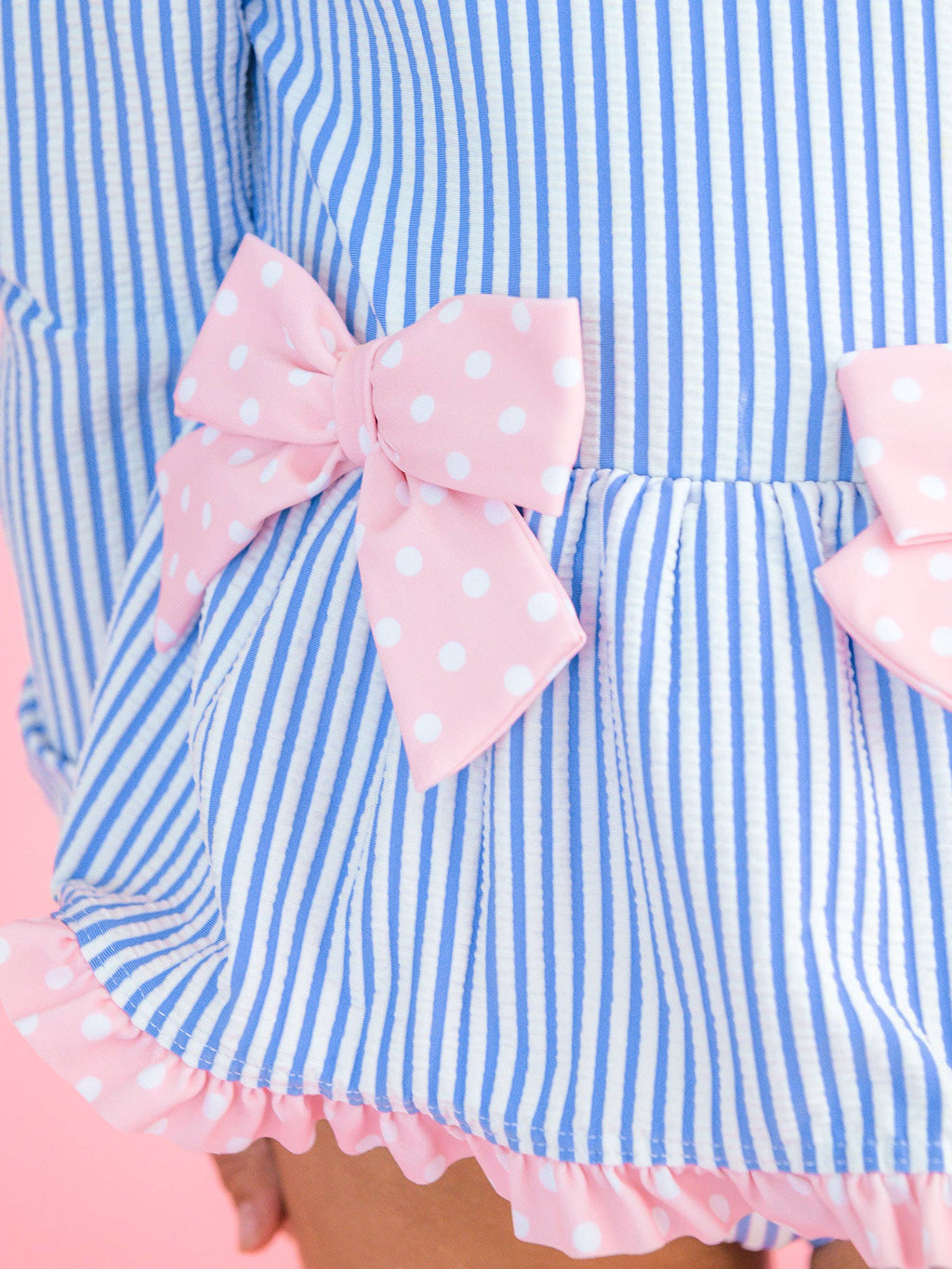 Pink and Blue Seersucker