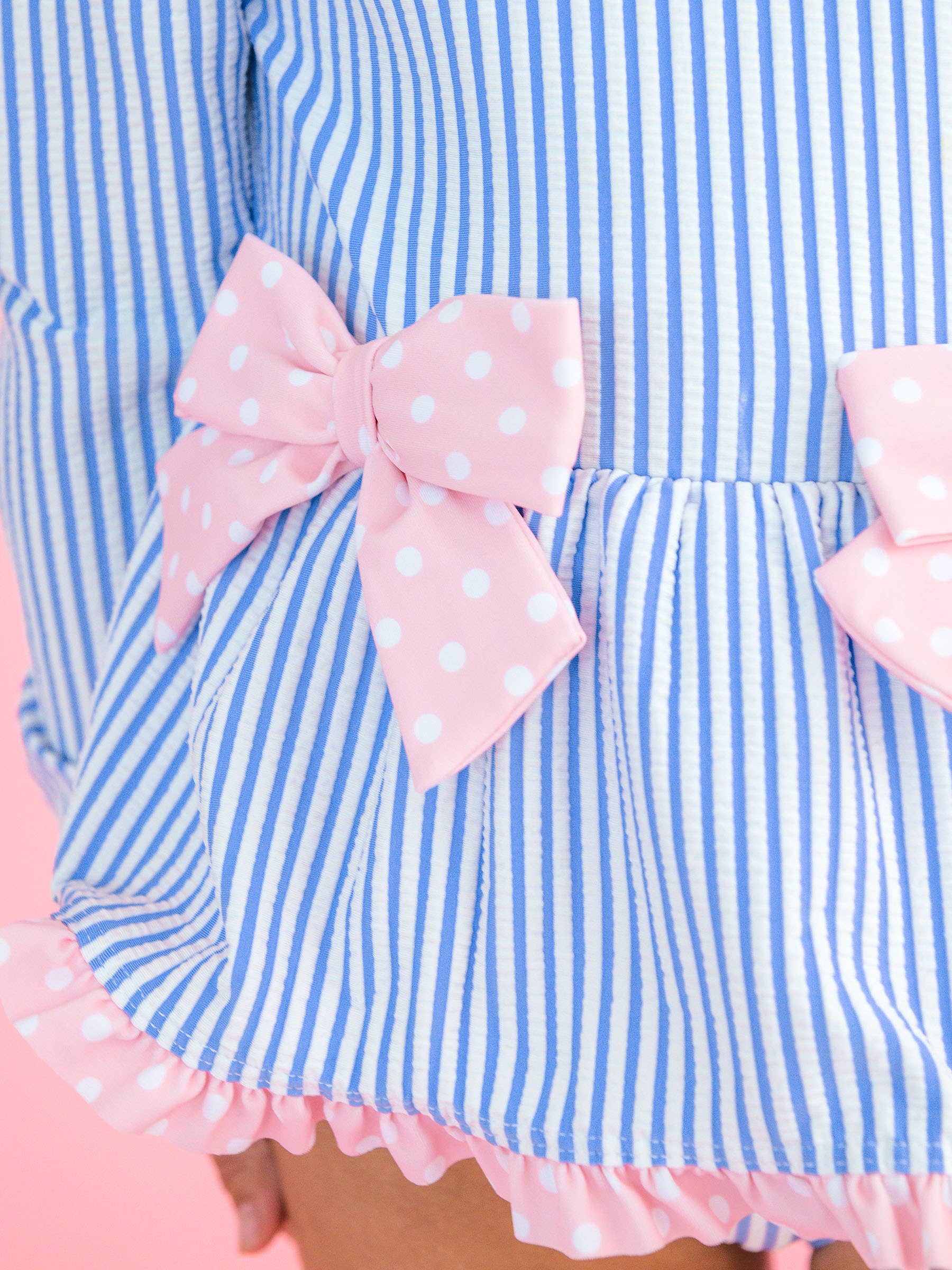 Pink and Blue Seersucker