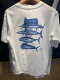 Guy Harvey blue white fish