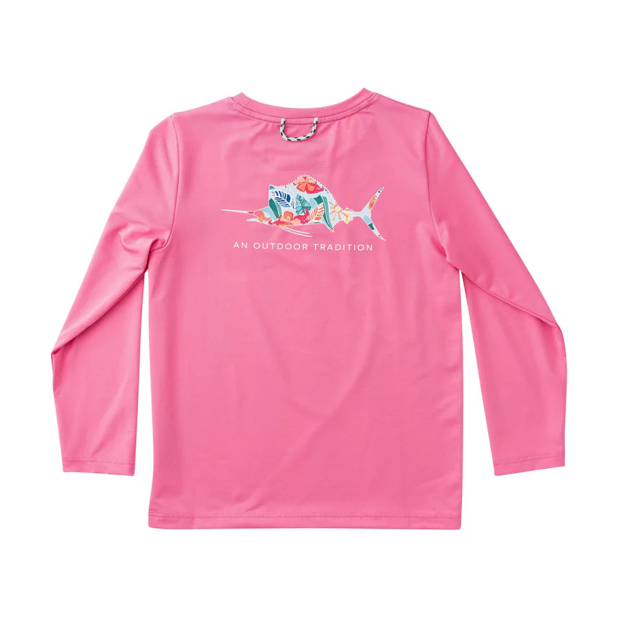 Pink spring fishing shirt