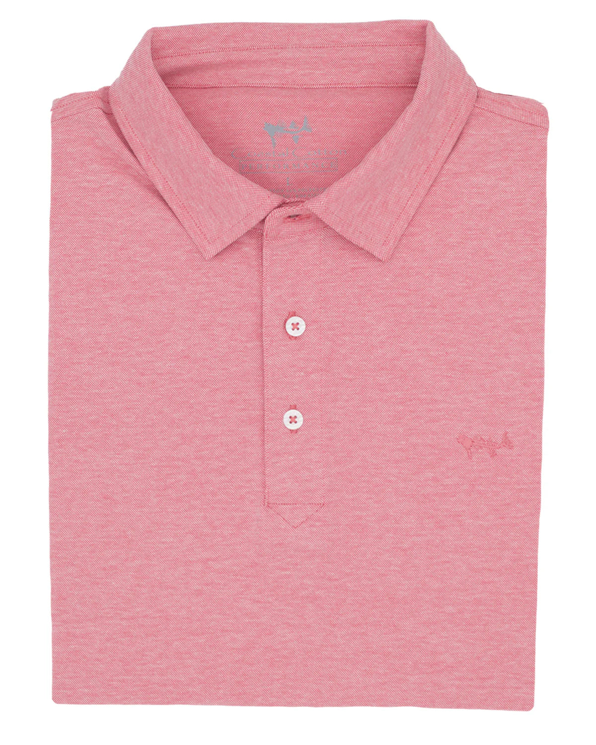 Costal Cotton coral Polo