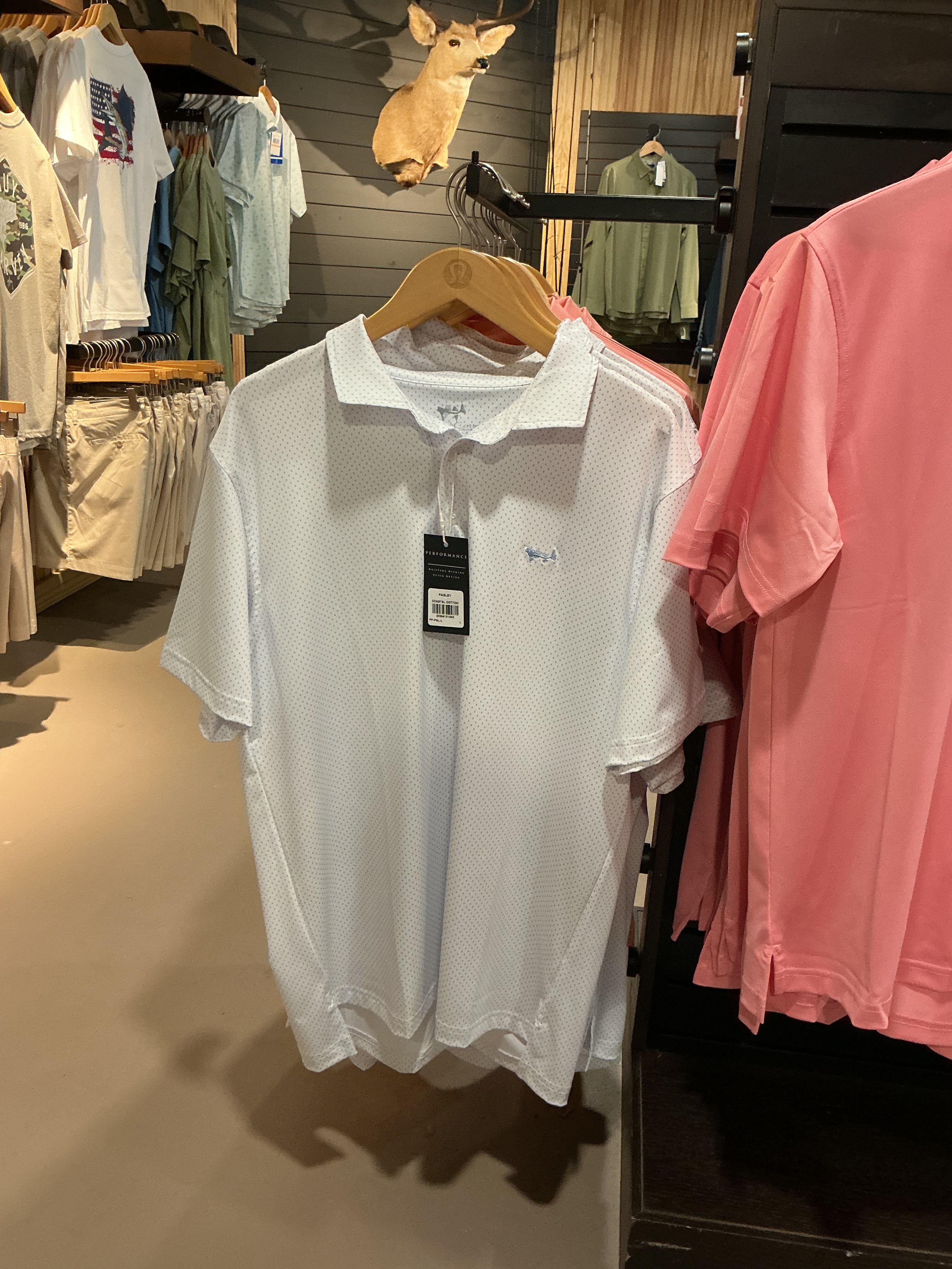 Coastal Cotton Paisley Polo