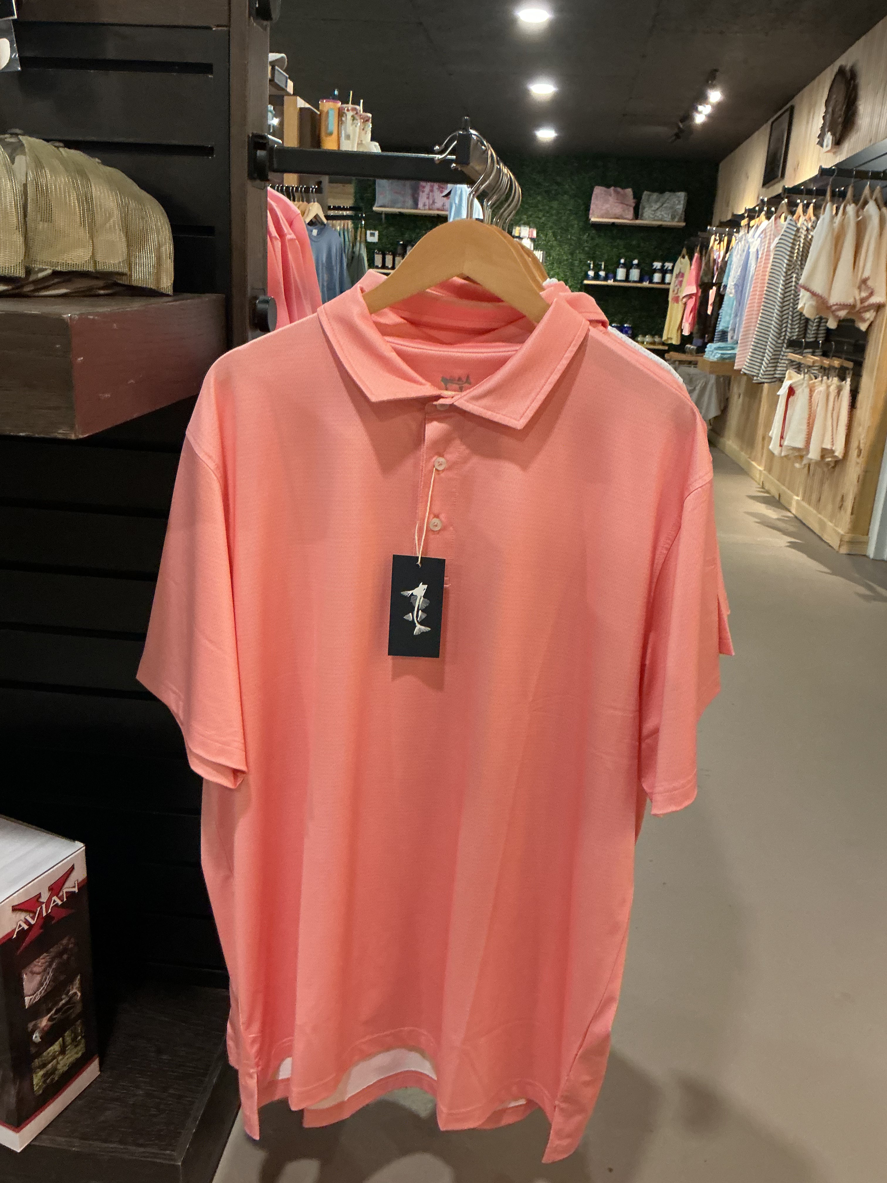Coastal Cotton Melon Polo