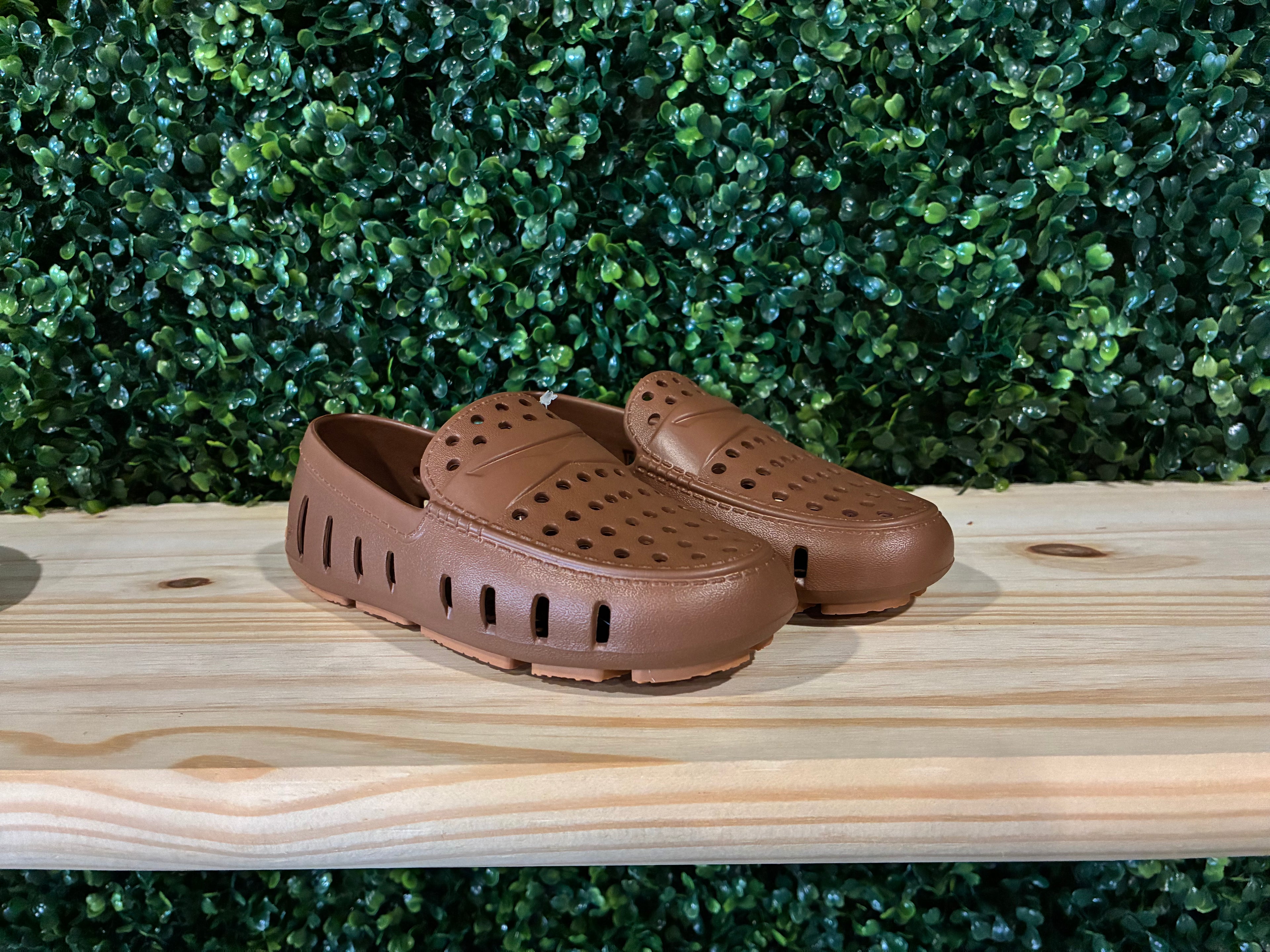 Brown loafers