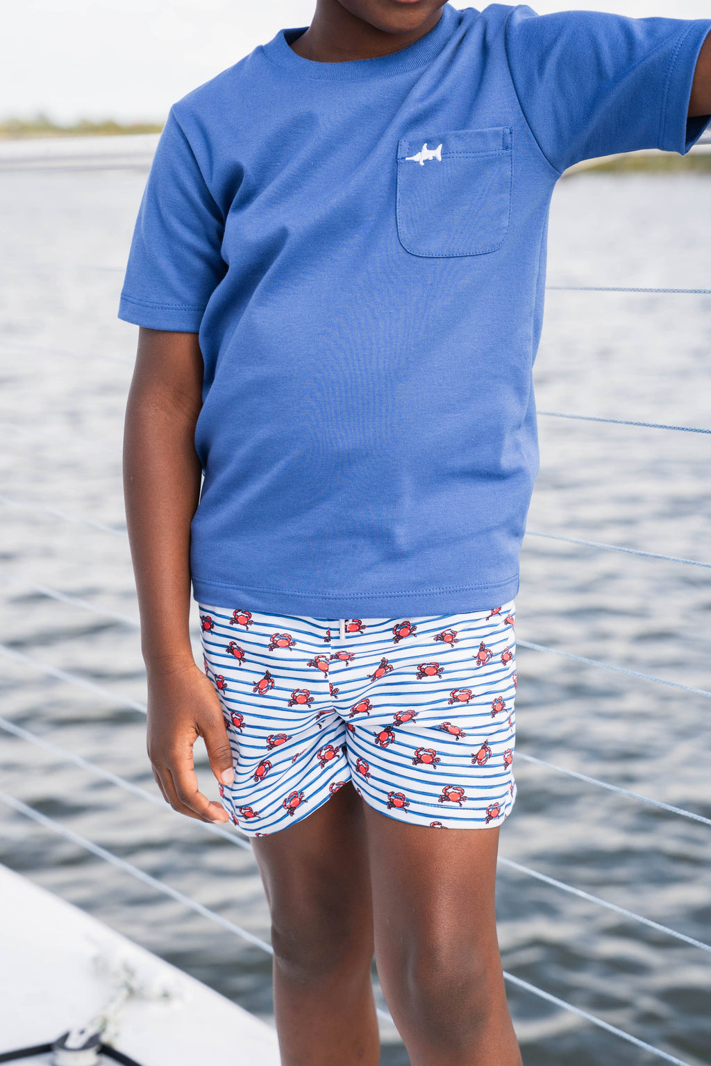 Saltwater Boy Blue Tee