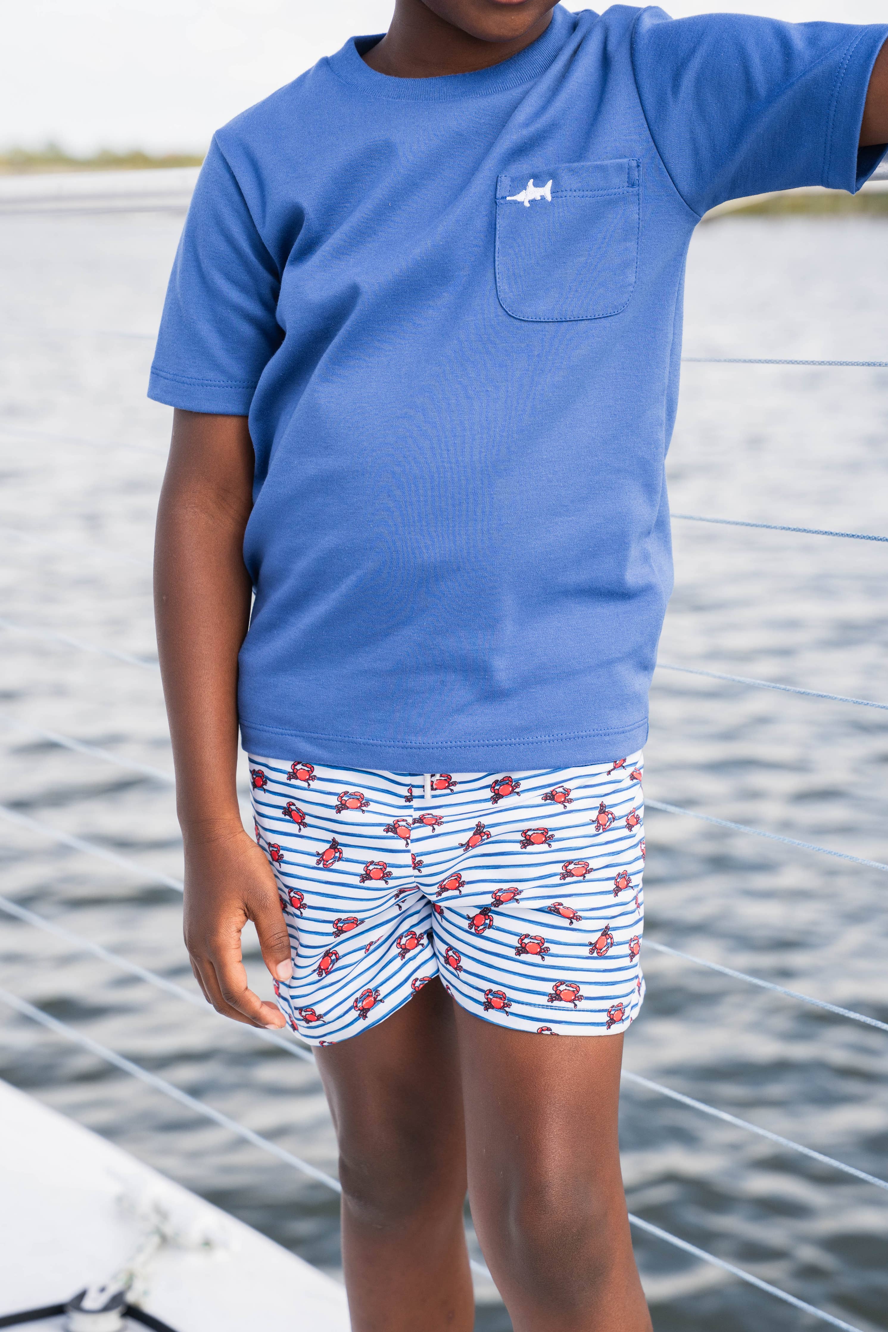 Saltwater Boy Blue Tee