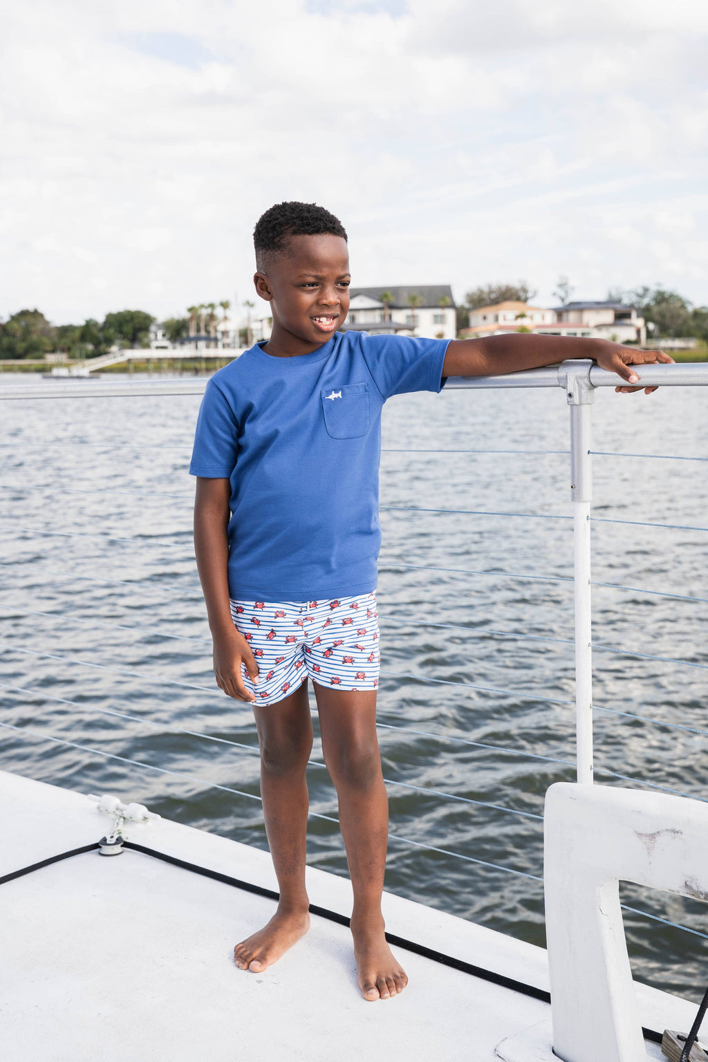 Saltwater Boy Blue Tee