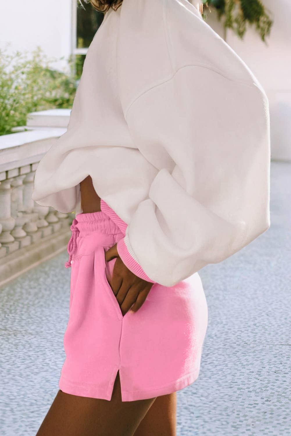 Pink Oversized Two Toned Set