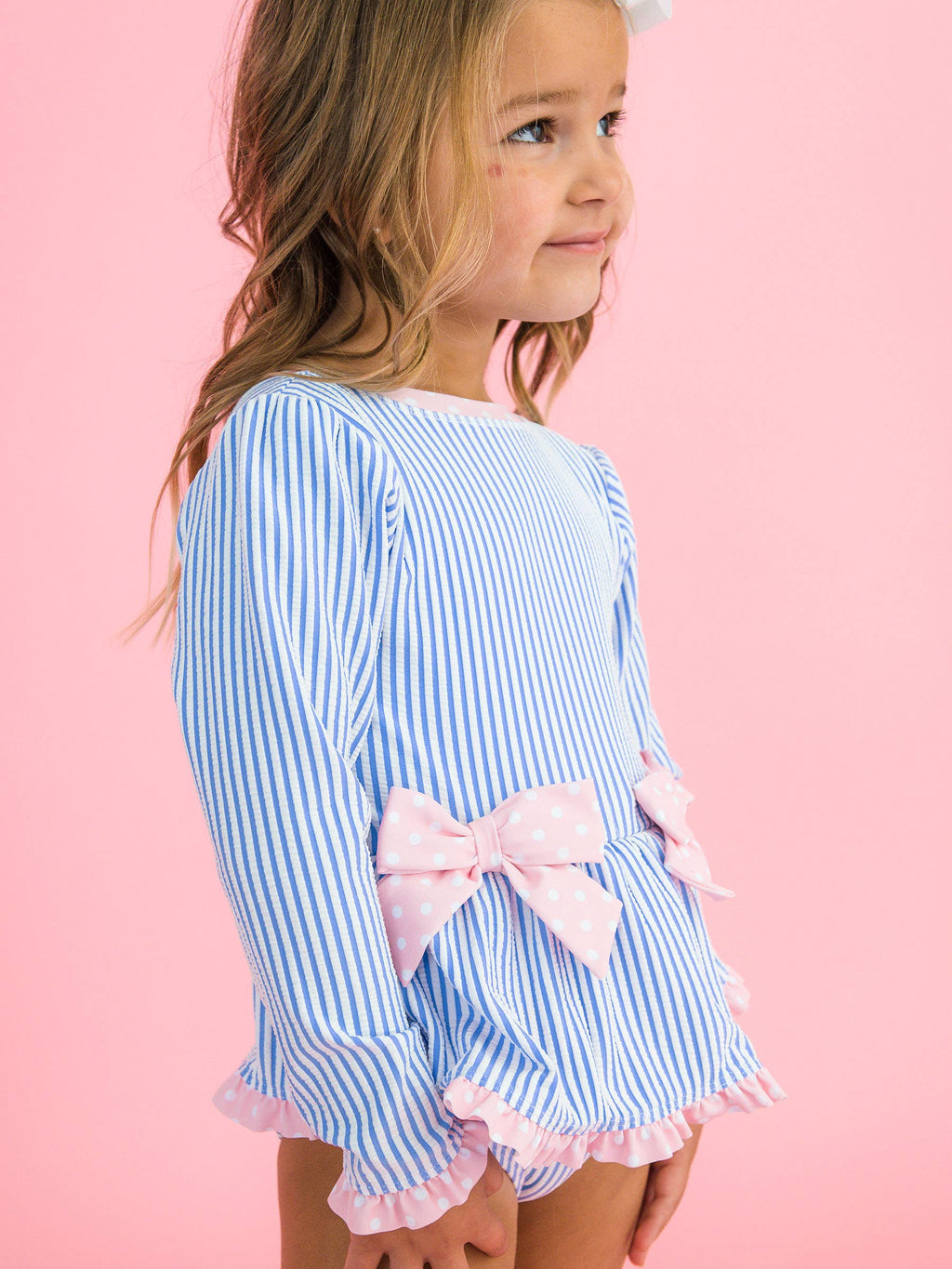 Pink and Blue Seersucker